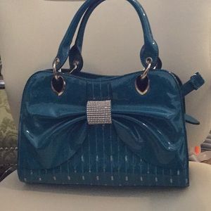 Teal purse